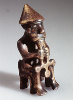 Small bronze statue of Thor.