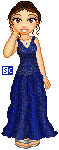 Of course, for my eyes to be that wide open I'd have to be fully awake. (It's an imaginary dress but I'd love to have it.)