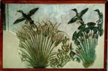 Fragmento de una pintura sobre pared del Templo de Akhenatn