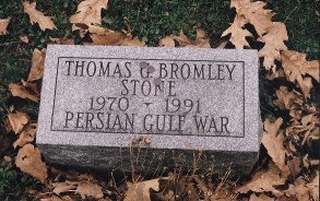 Tom Stone. Killed in 1st Gulf War. Friend of Mine.