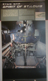 The cockpit of the Spirit of St. Louis.