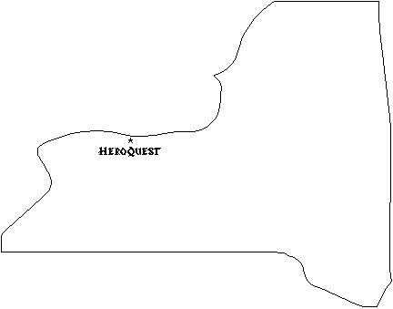 Upstate New York HeroQuest map