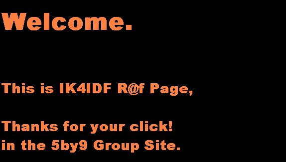 Welcome.  To the 5by9 Page of IK4IDF...