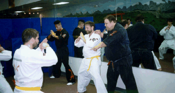 Dennis Conatser going over the stance