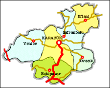 Karabuk il haritasi
