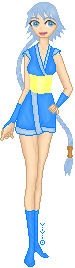 shes Riku's (kingdom Hearts) sister heheh, and shes in love with Tidus and Shuin o.o 