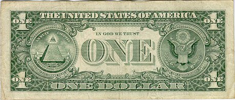 Billete de 1 Dollar - Reverso. 48 Kb/jpg