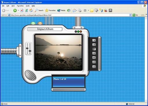 Screen shot of Impact Album