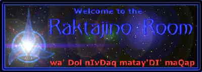 The Raktajino Room, promoting unity and fellowship among Klingons