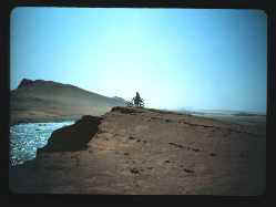 Motorcycle by the Pacific
