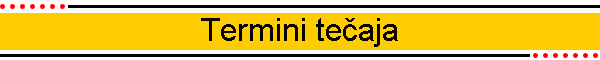Termini tečaja