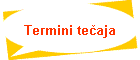 Termini tečaja