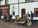 Two of our campers outside the Biddy Early 