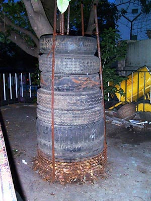 An eco-friendly final resting place for tyres!