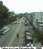view of Talbot Ave from RR Bridge