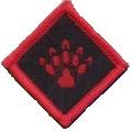 Otter Red PawBadge