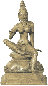 bronze parvati statue