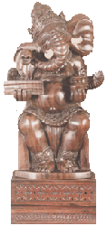 rosewood ganesha statue