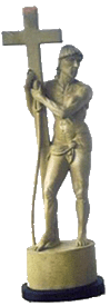 rosewood jesus christ statue