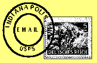 german stamp with email postmark