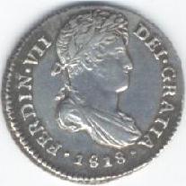 1818 1 Real from Guatemala