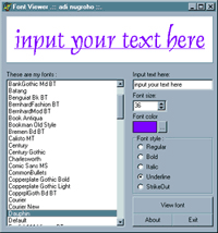font viewer