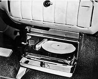 Car Record Player in Glove Compartment