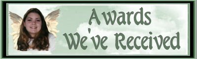 Melissa's Awards Received Banner