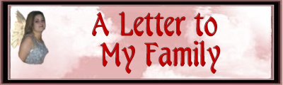 Letter To My Family Banner
