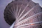 Spiral stairway looking down from the top
