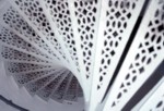 Spiral stairway looking up from the bottom