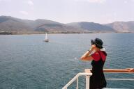 Greek Peloponessos from the boat ride to Poros