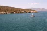 Greek Peloponessos from the boat ride to Poros