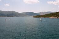 Greek Peloponessos from the boat ride to Poros