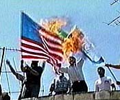 Buring flags