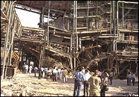 Destroyed Al Hathra power plant