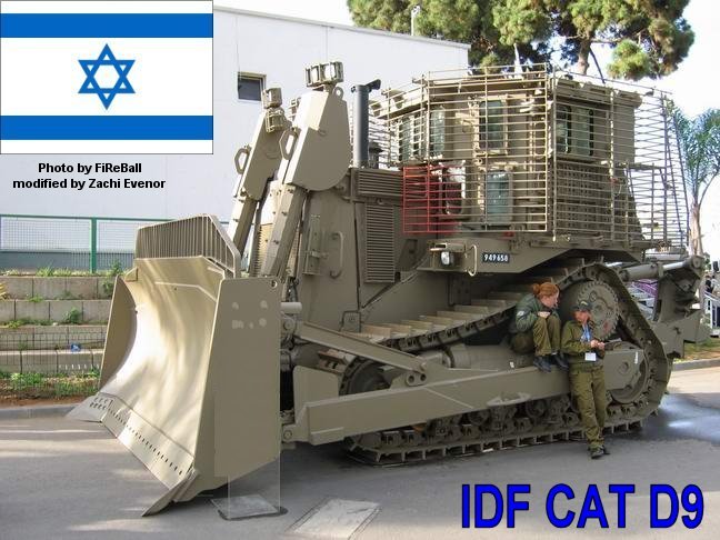 IDF Caterpillar D9R. This armoured bulldozer withstood heavy IEDs and even deflected RPG rounds and AT missiles, thus saving many lives. picture of an armoured IDF D9R with add-on slat armour, taken by FiReBall from Fresh and can be found in WikiCommons.
