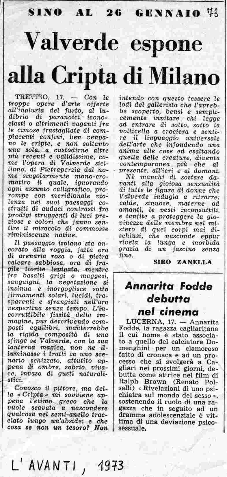 L'Avanti  1973
