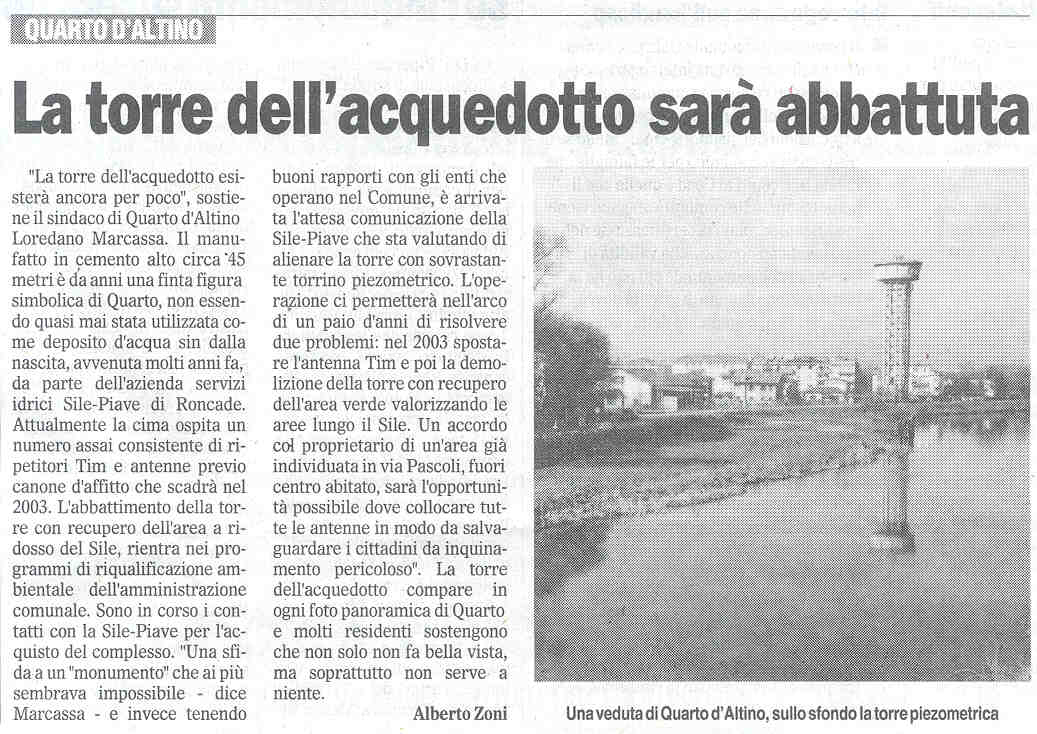 Articolo Gazzettino