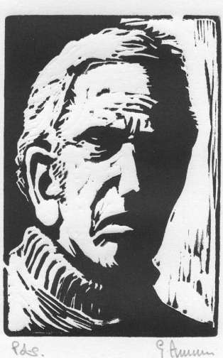 Linoleumgrafia - Pescatore