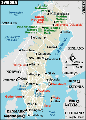 Mappa Svezia