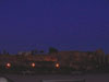 Il Palatino al tramonto visto dal Circo Massimo