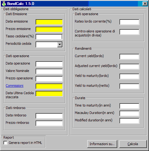 Screenshot applicazione