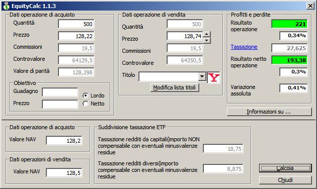 Screeshot applicazione