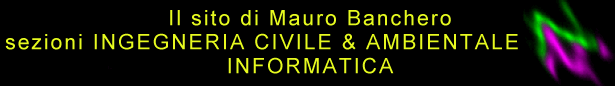 Il sito di Mauro Banchero Home Page Ingegneria Informatica