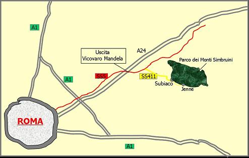 mappa del percorso