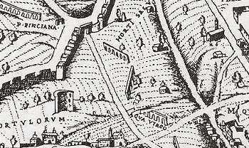 map of Rome by A.Brambilla, 1590