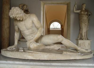 'the dying Galatian', one of the most famous statues
of the Capitoline Museums collection