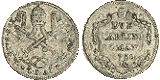 2 CARLINI or 'PAPETTO' (billon, 1780)
