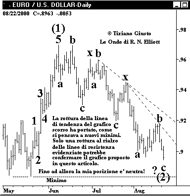 Indice Euro vs. USD - The Elliott Wave Principle